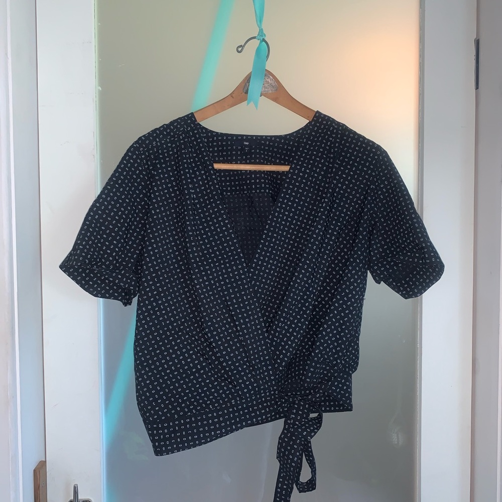 Blue Wrap Shirt